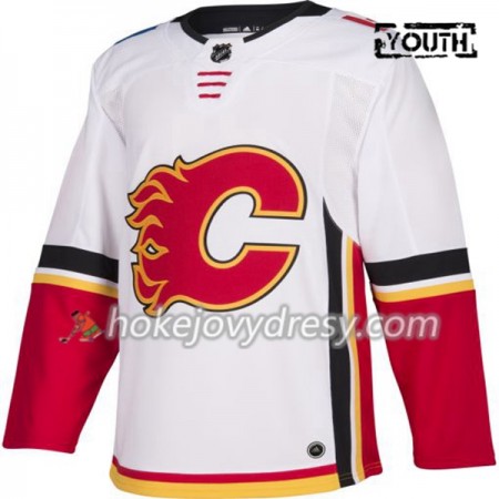Dětské Hokejový Dres Calgary Flames Blank Adidas Bílá Authentic